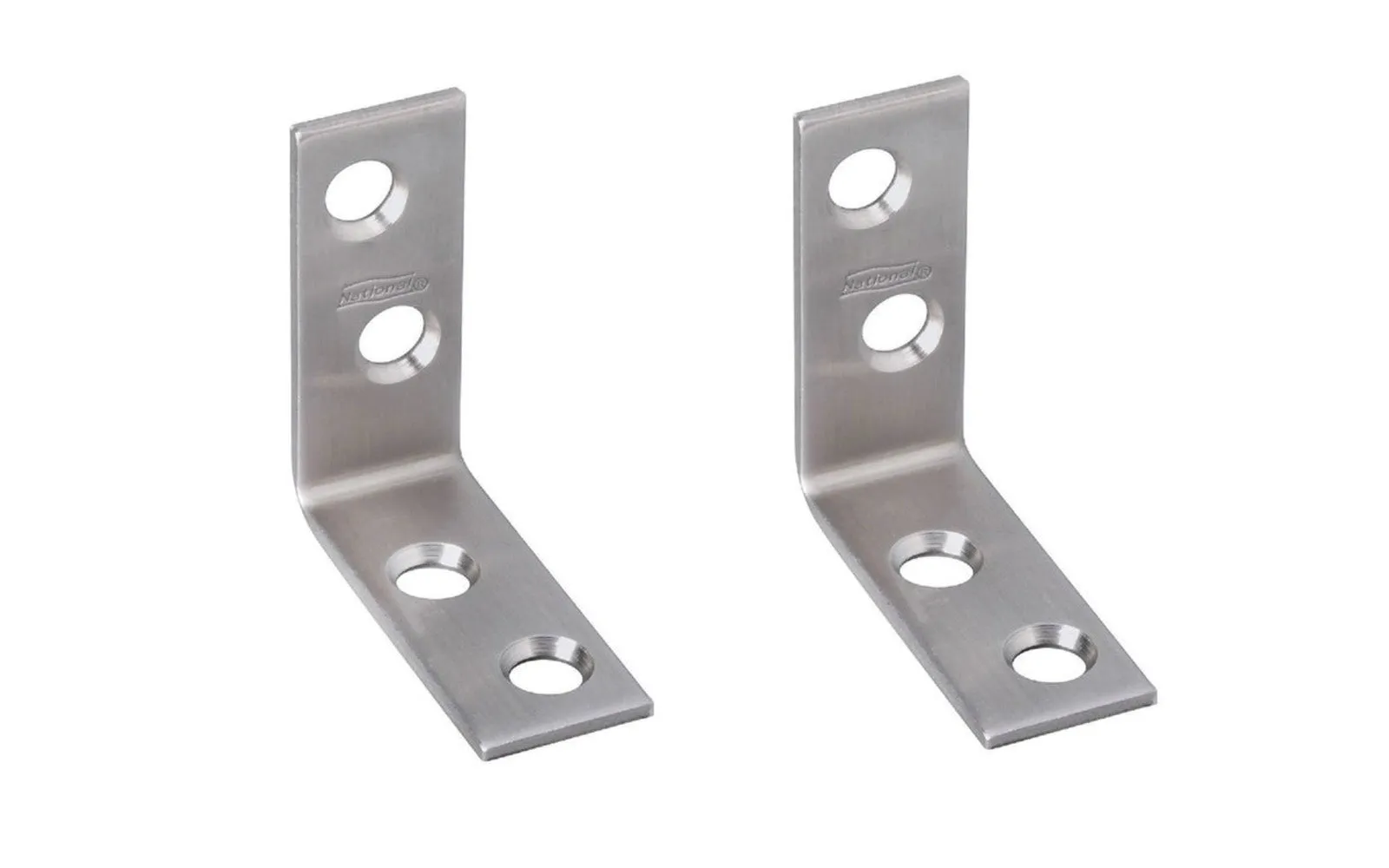 1-1/2" x 5/8" Stainless Corner Braces - 2 Pack