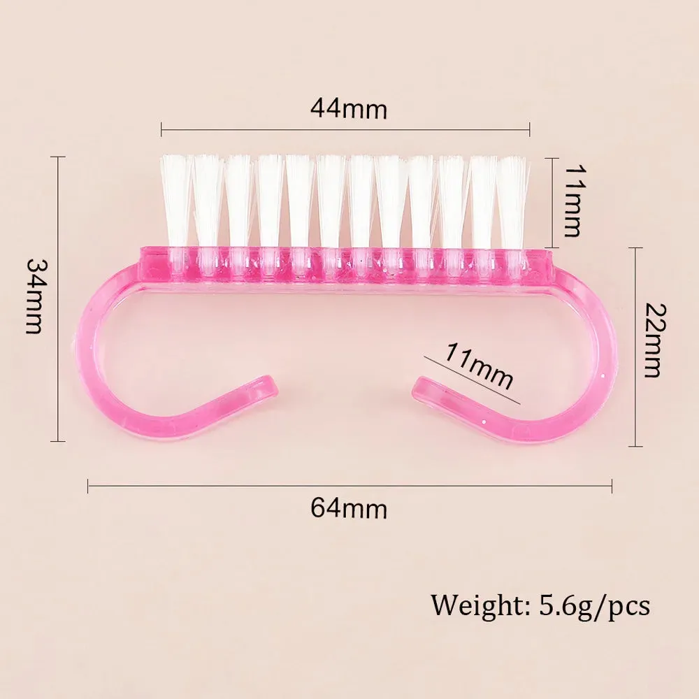 1/3/10Pcs Acrylic Nail Brush 4 Color Nail Art Manicure Pedicure Soft Remove Dust Plastic Cleaning Nail Brushes File Tools Set