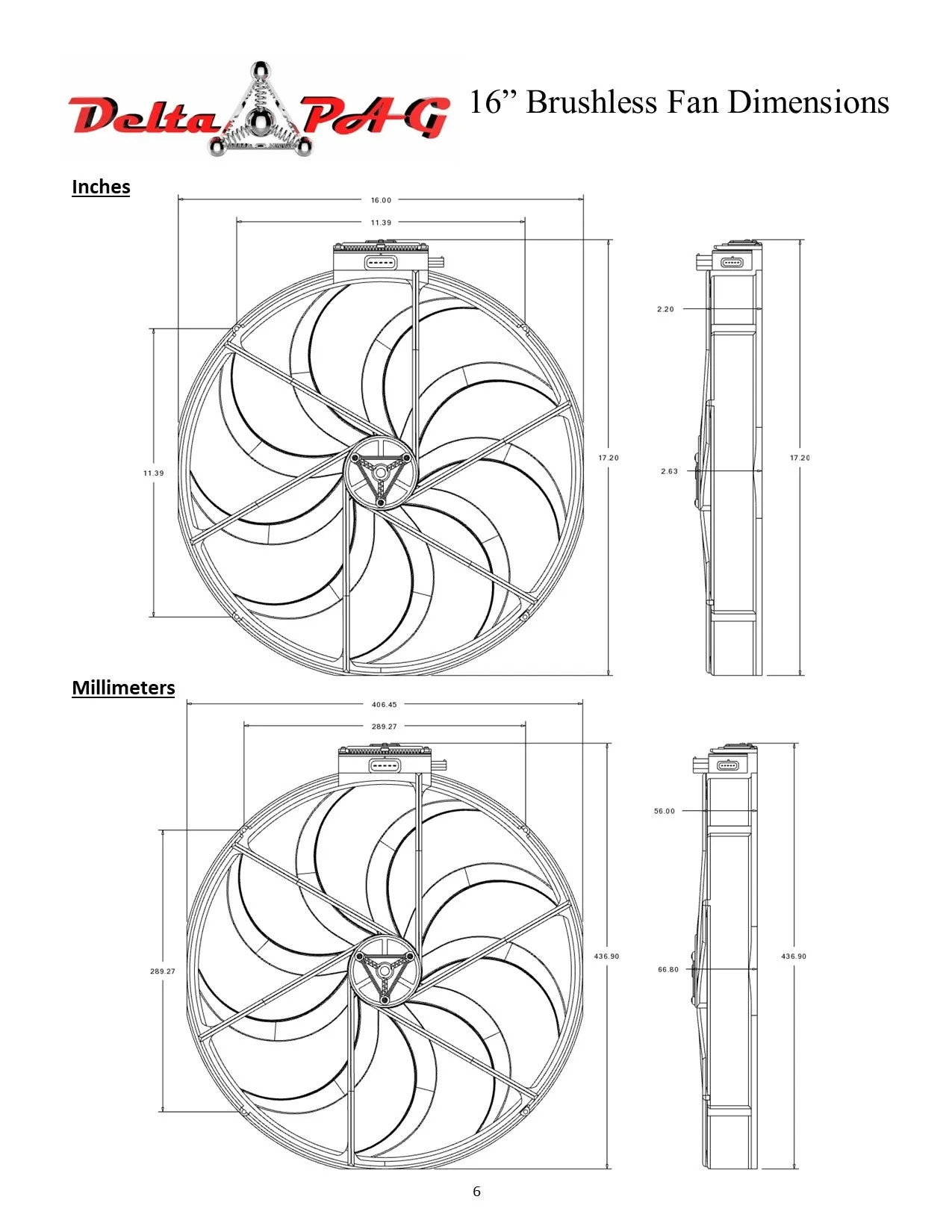 16" Brushless Fan Kit