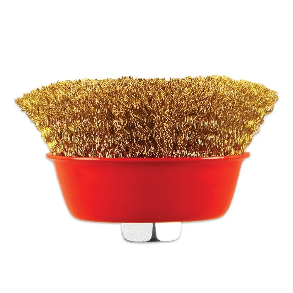 194 Wire Wheel Cup Brush (Gold)