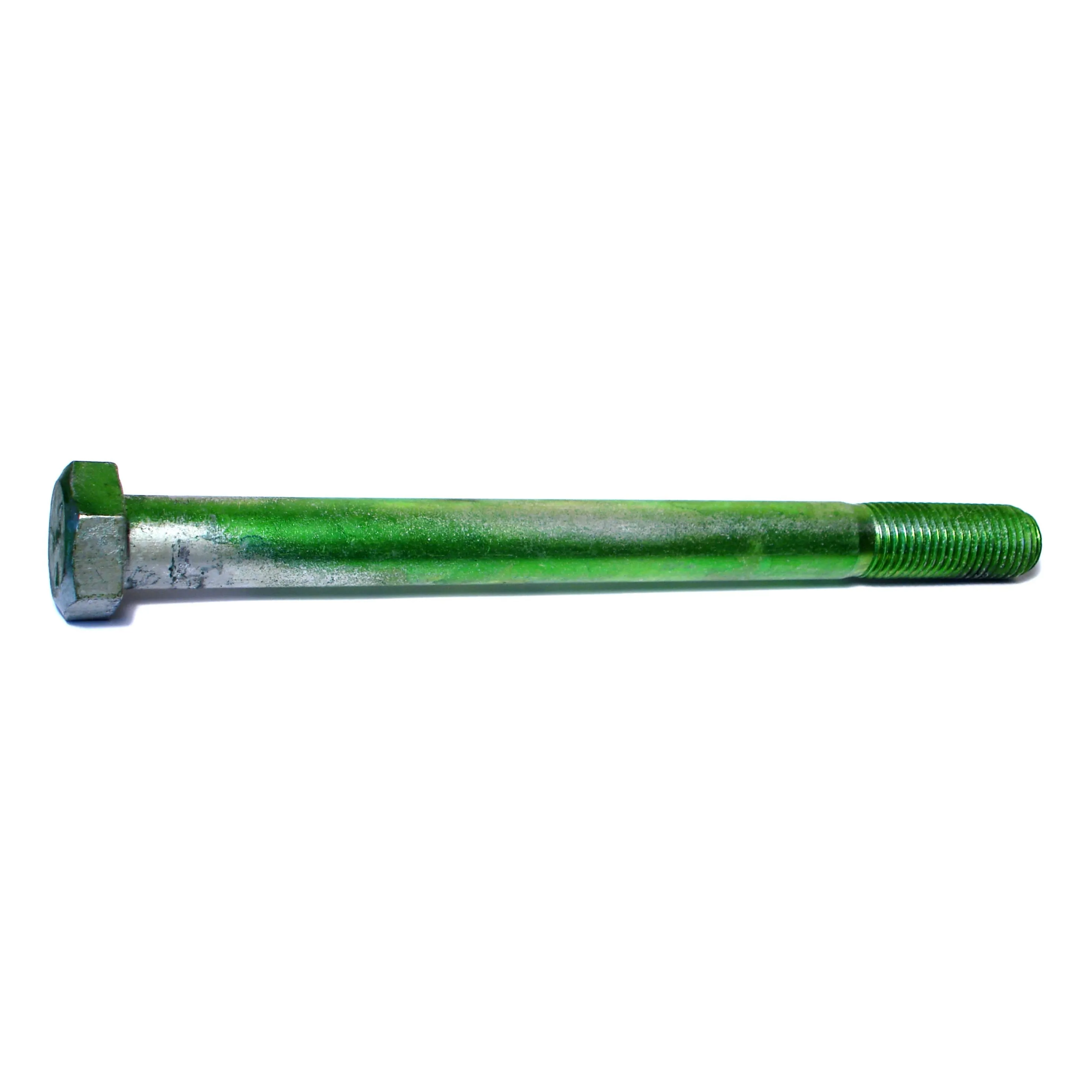 1"-8 x 12" Green Rinsed Zinc Grade 5 Hex Cap Screws (4 pcs.)