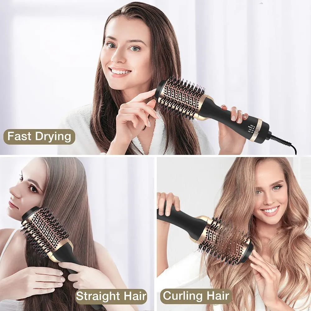 24K Gold One Step Volumizer Hair Dryer and Hot Air Brush