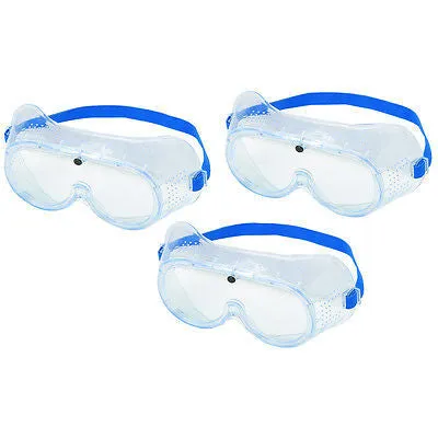 3 Pack Protective Glasses Medical Anti Flu Fog Safety Goggles Work Lab Eye Protection