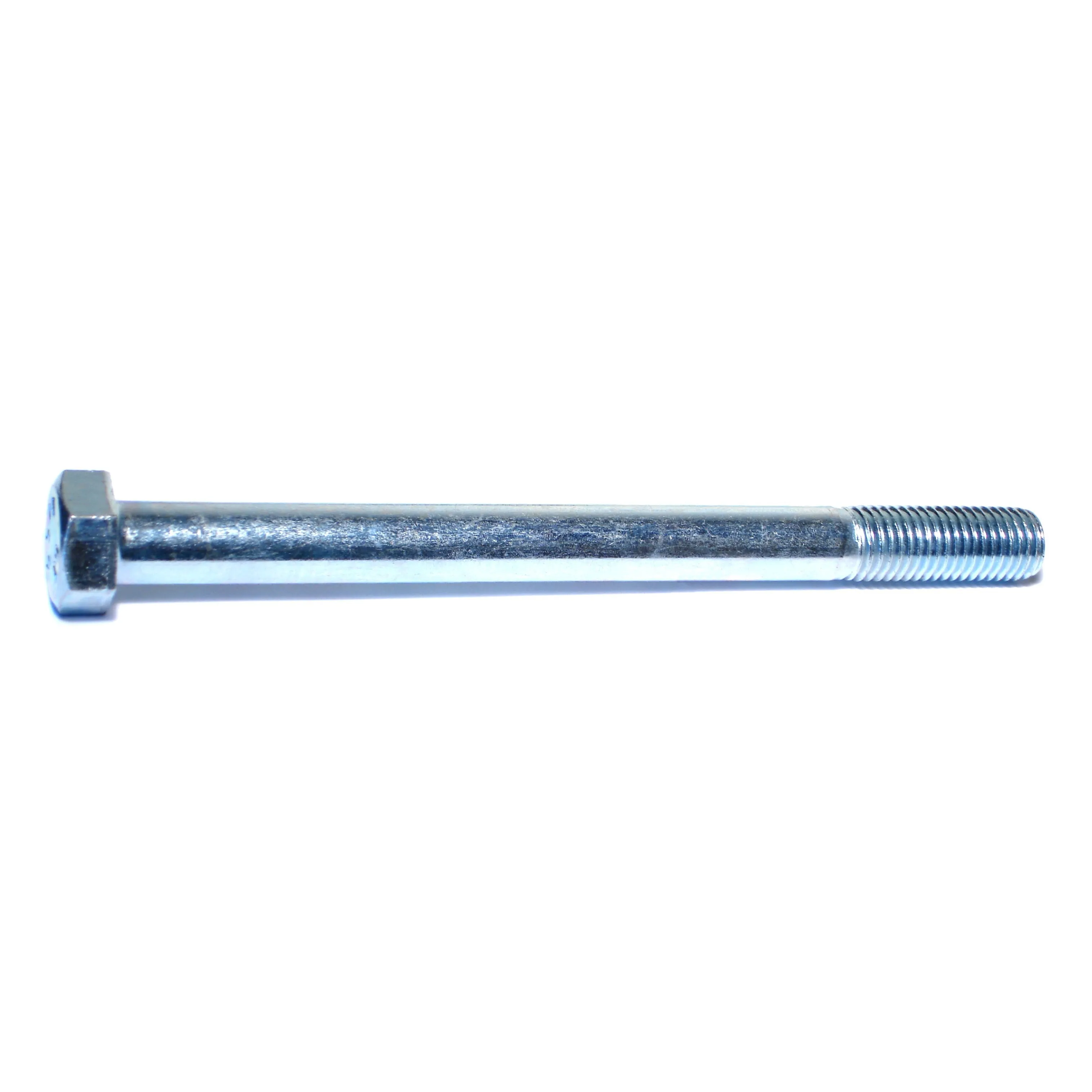 3/4"-10 x 9" Zinc Plated Grade 2 / A307 Steel Coarse Thread Hex Bolts (10 pcs)