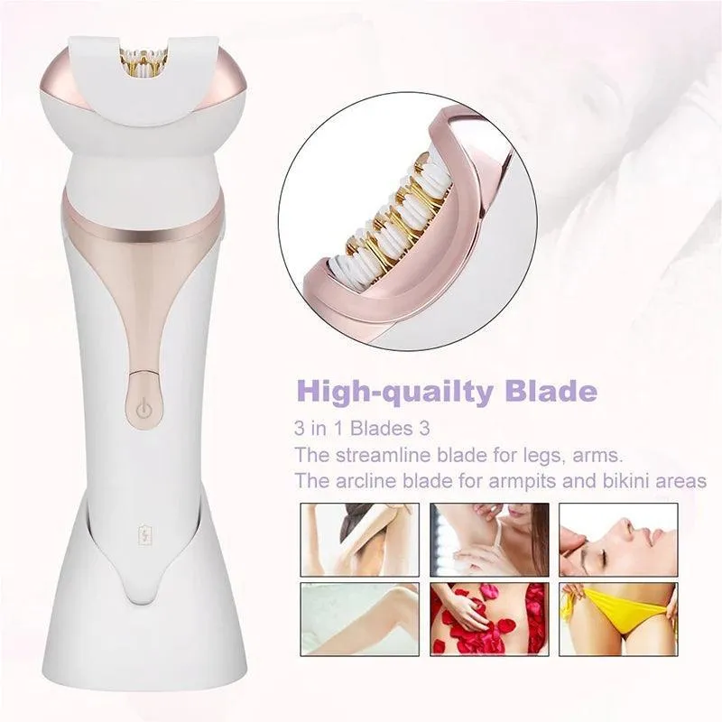 4 In 1 Electric Lady Epilator Bikini Trimmer Shaver Razor Underarm