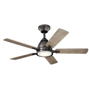 44"Ceiling Fan from the Arvada Collection in Anvil Iron Finish by Kichler