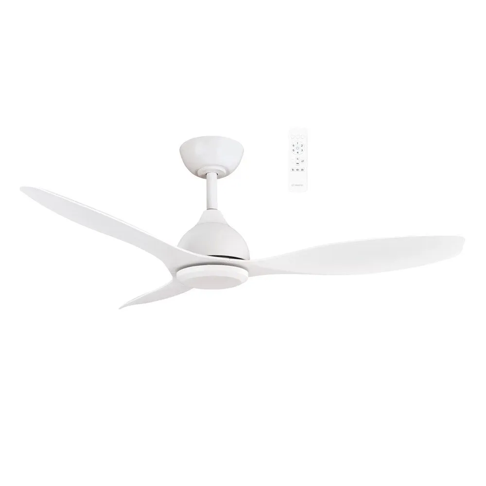 48" Elite Smart WIFI DC Ceiling Fan Black, White, Black/Walnut MEDC123 Martec Lighting