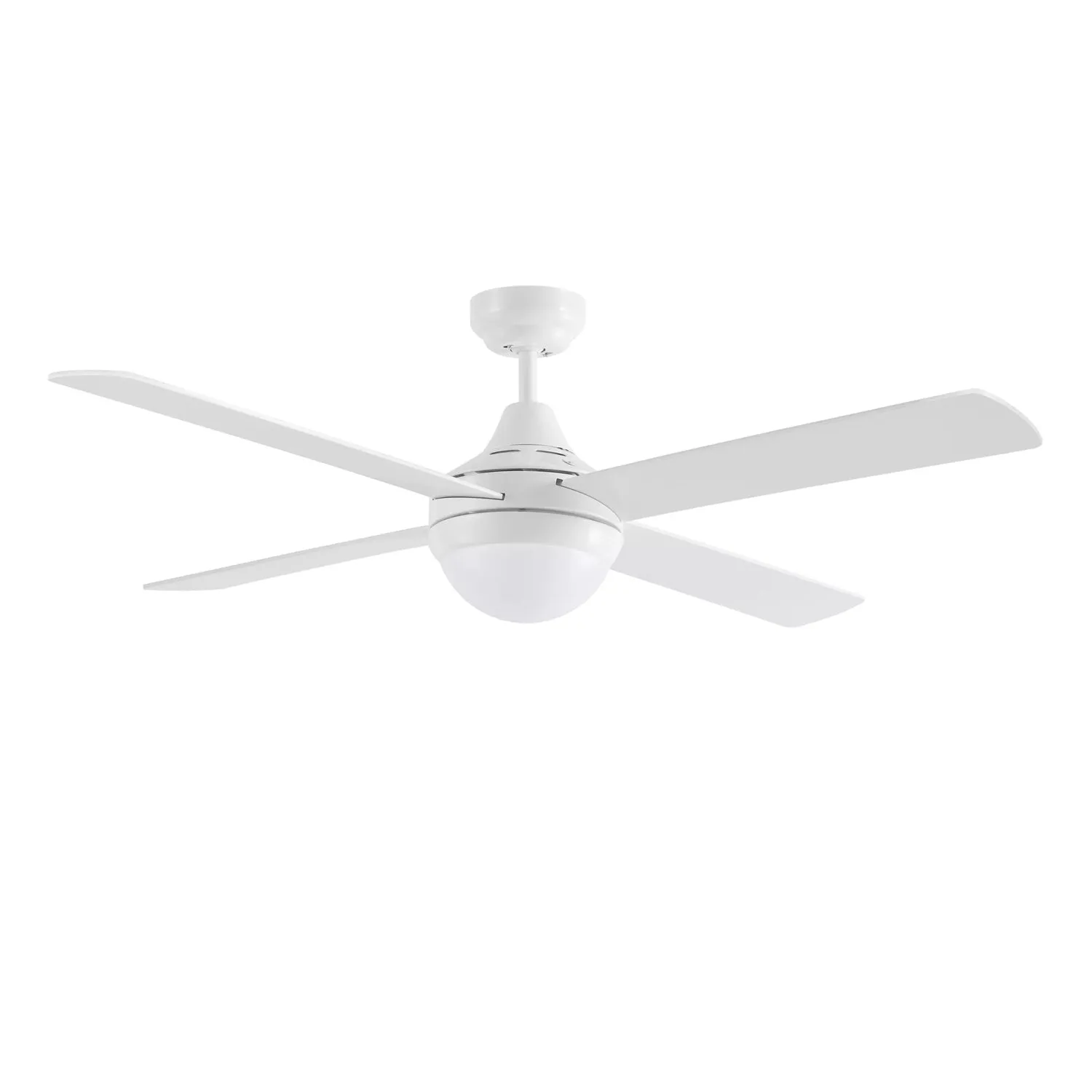 48" Link AC Ceiling Fan Matt Black, White with 2 x E27 Light FSL1244 Martec Lighting