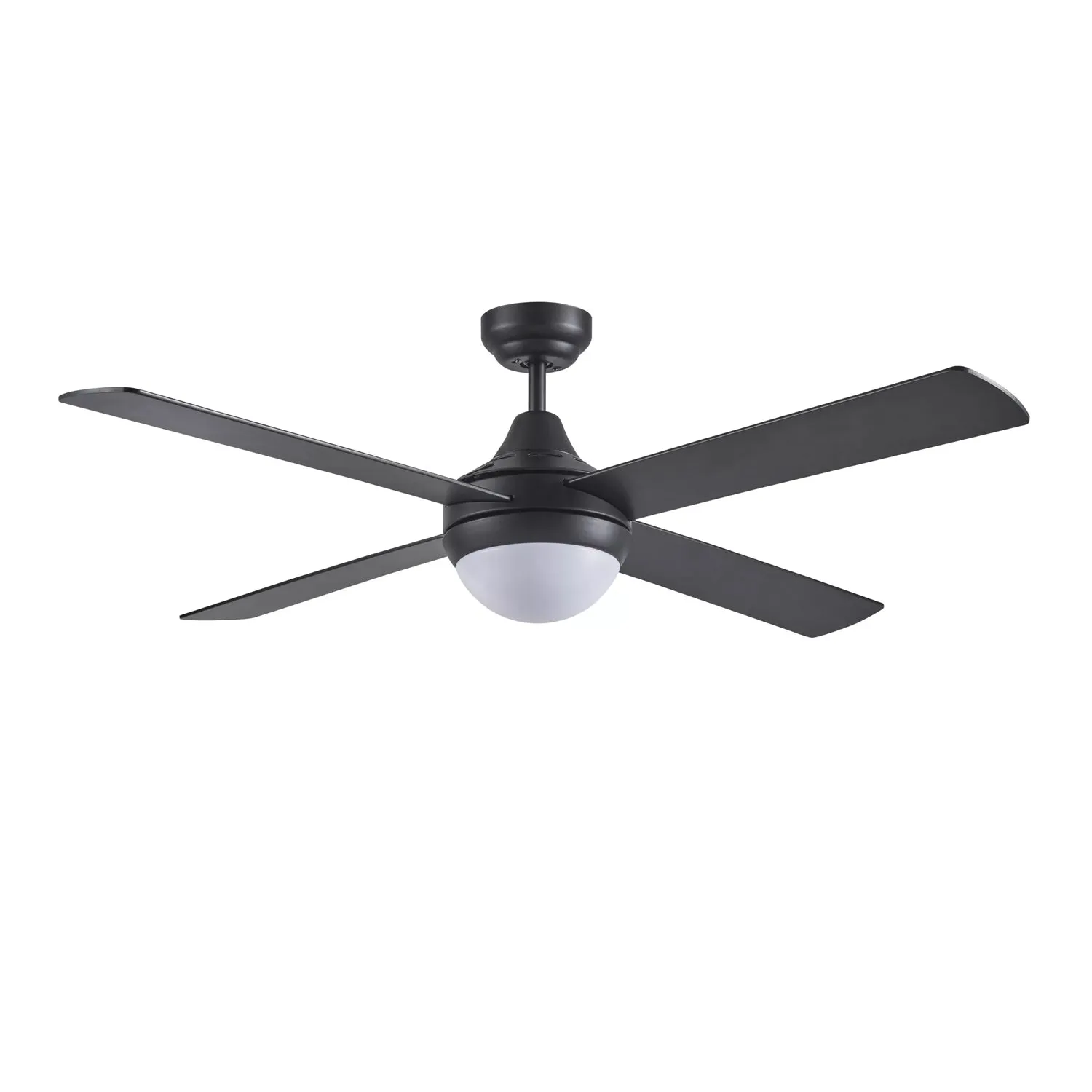 48" Link AC Ceiling Fan Matt Black, White with 2 x E27 Light FSL1244 Martec Lighting