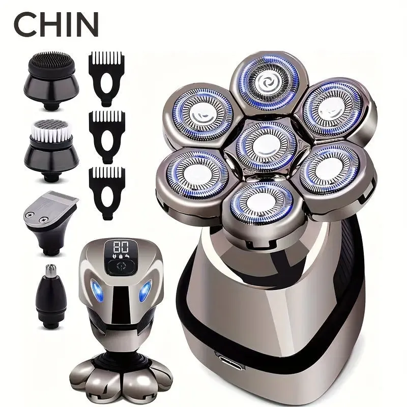 5-in-1 Rechargeable Head Shaver Kit