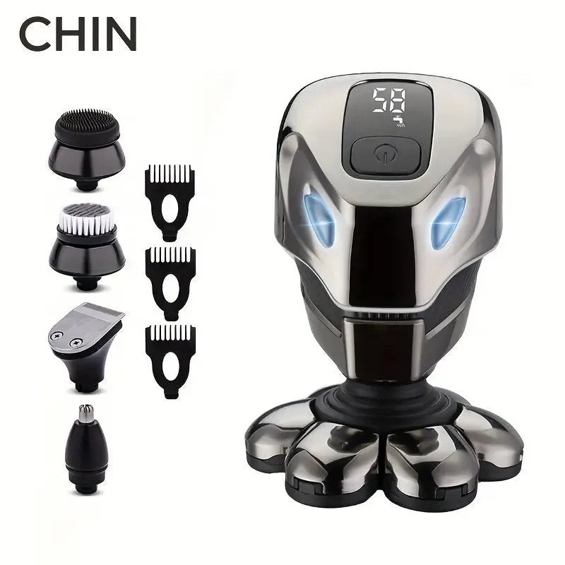 5-in-1 Rechargeable Head Shaver Kit