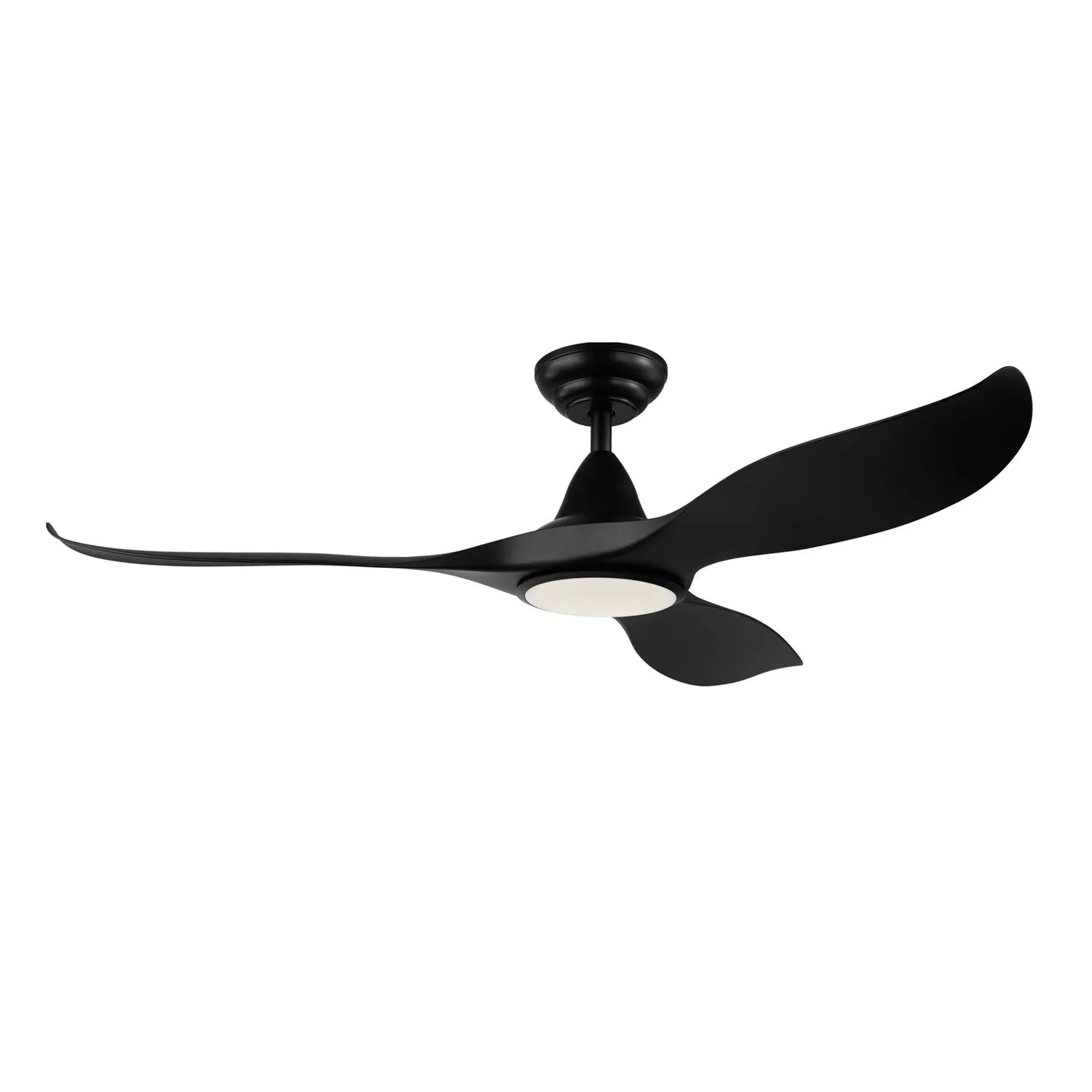 52" Noosa DC Ceiling Fan Black, White, Titanium w/ Light 202969, 202971, 204747 Eglo Lighting