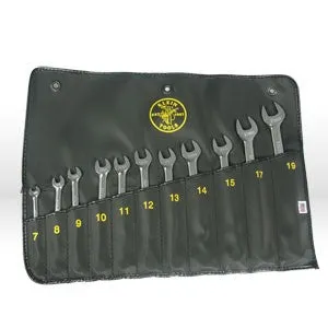 68502 Klein Tools Combination Wrench Set,Size 11 pc,Metric,Steel,Chrome Plated