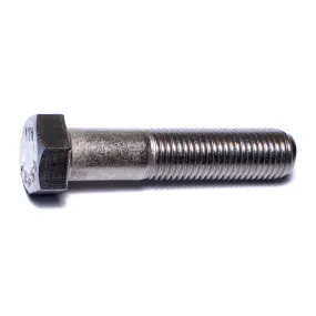 7/16"-20 x 2" 18-8 Stainless Steel Fine Thread Hex Cap Screws (8 pcs.)