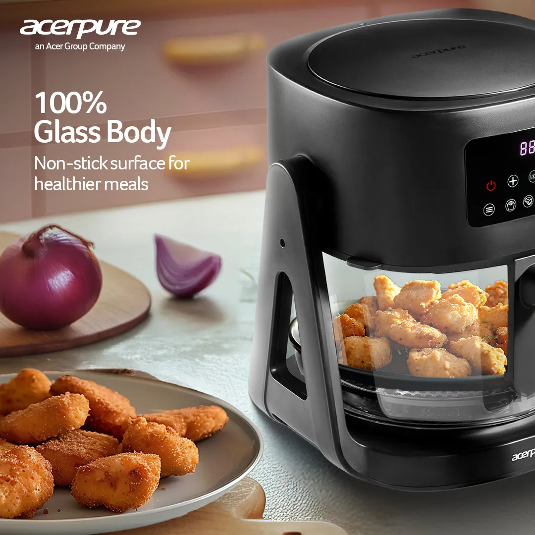 Acerpure Chef 2-in-1 Flip Air Fryer - KF754-70B KF1-2 in 1 Air fryer Black-AIL