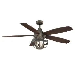 ALSACE 52" 3 LIGHT CEILING FAN- RECLAIMED WOOD