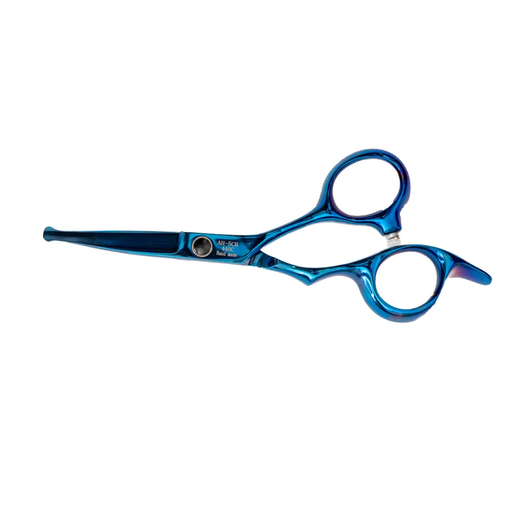 Animal House Professional Series Shear - 5" Curved Ball Tip Shear - BLUE (WH)