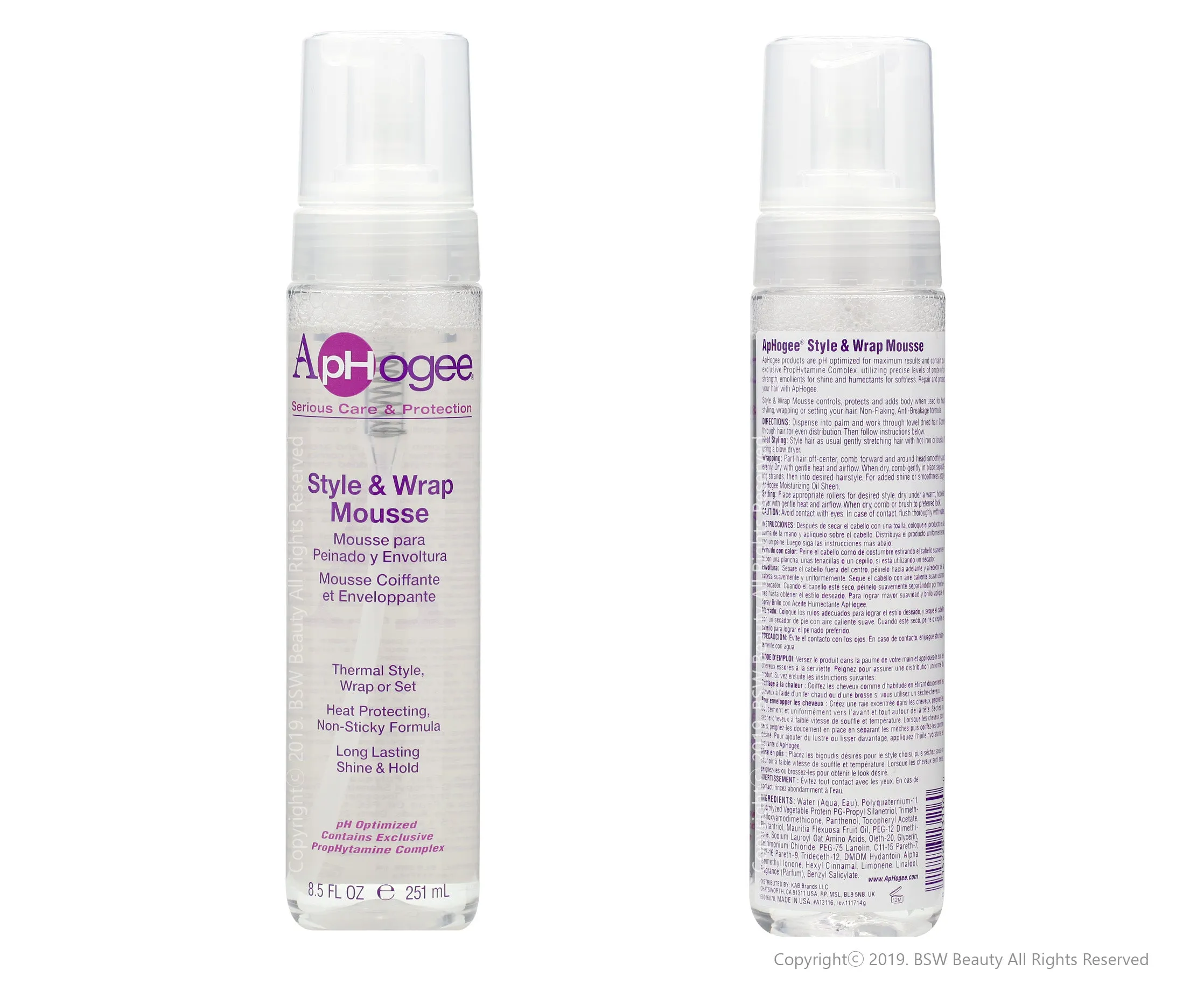 APHOGEE STYLE & WRAP MOUSSE  8.5oz