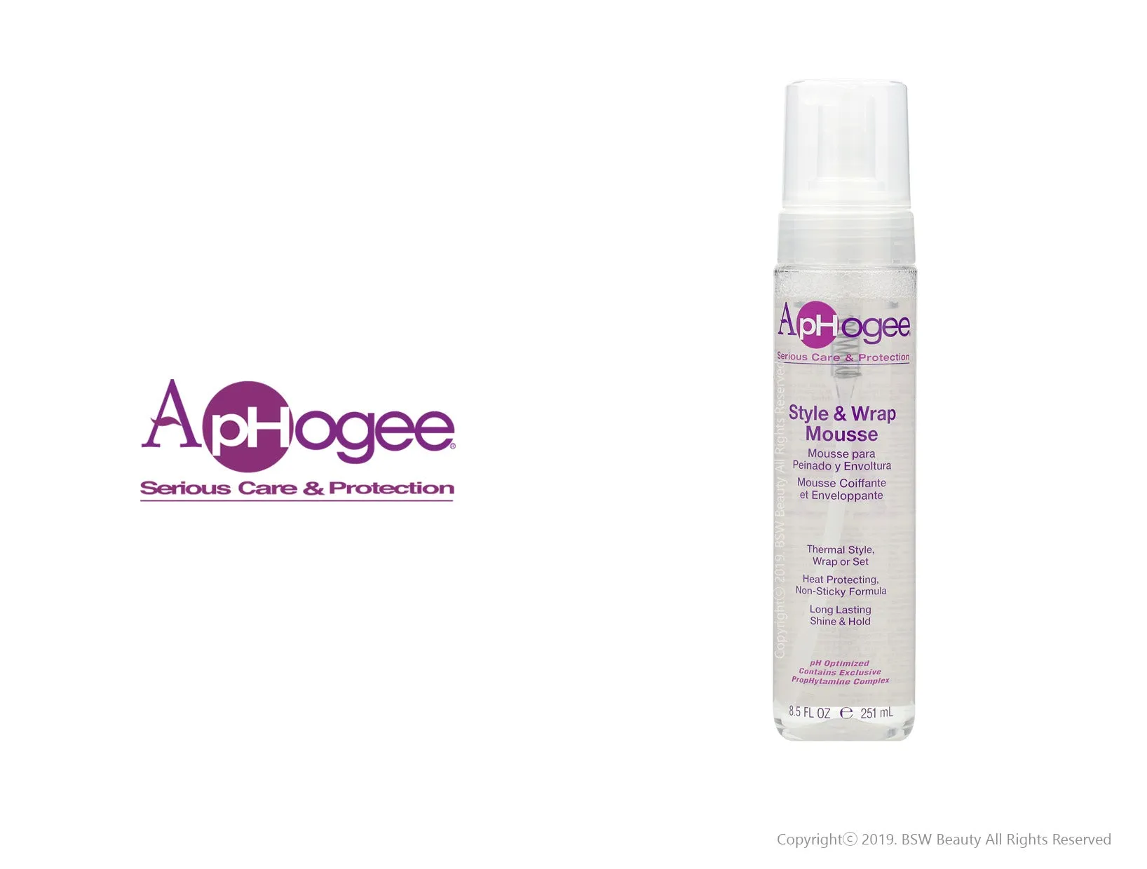 APHOGEE STYLE & WRAP MOUSSE  8.5oz