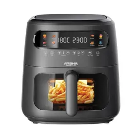 Arshia Air Fryer Rapid Air Technology, Window with Light, 8Programs, 8Lit, 1750Watts, Black