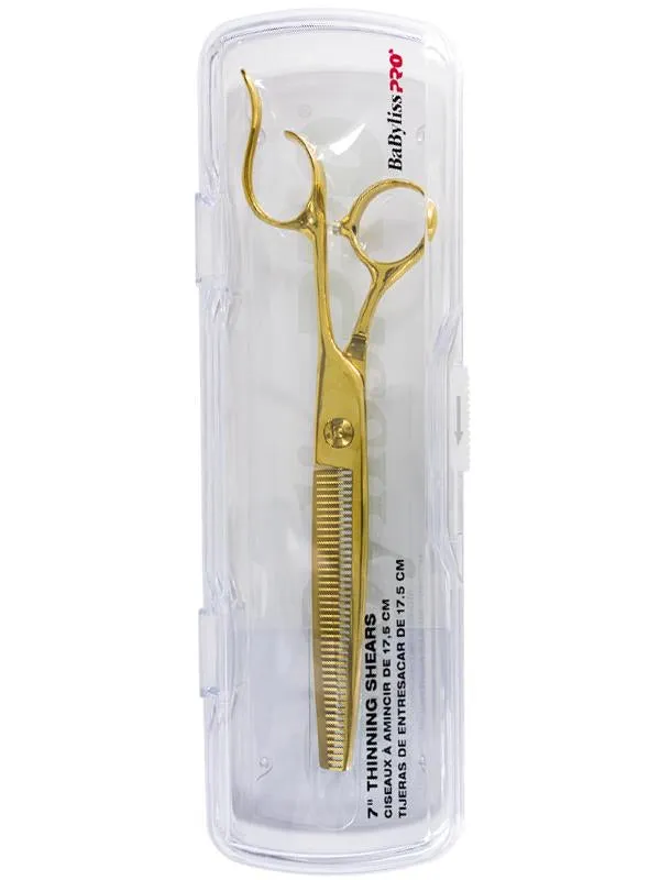 BaByliss Pro Barberology Gold Thinning Shears 7 Inch