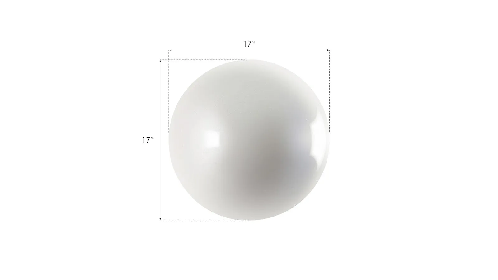 Ball on the Wall, Medium, Pearl White