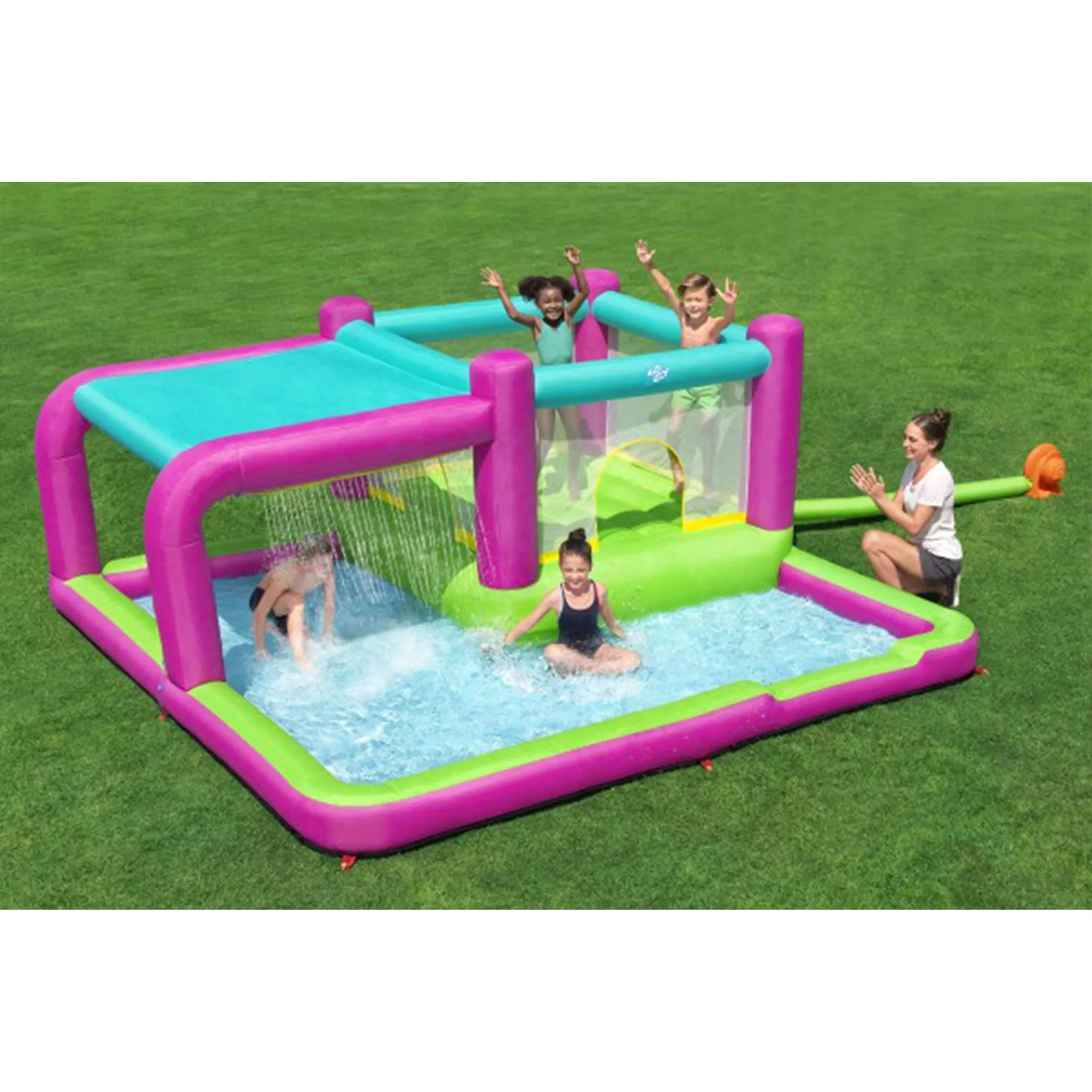 Bestway H2OGO! Bouncin' Bay Kids Inflatable Mega Water Park Outdoor Splash Pool