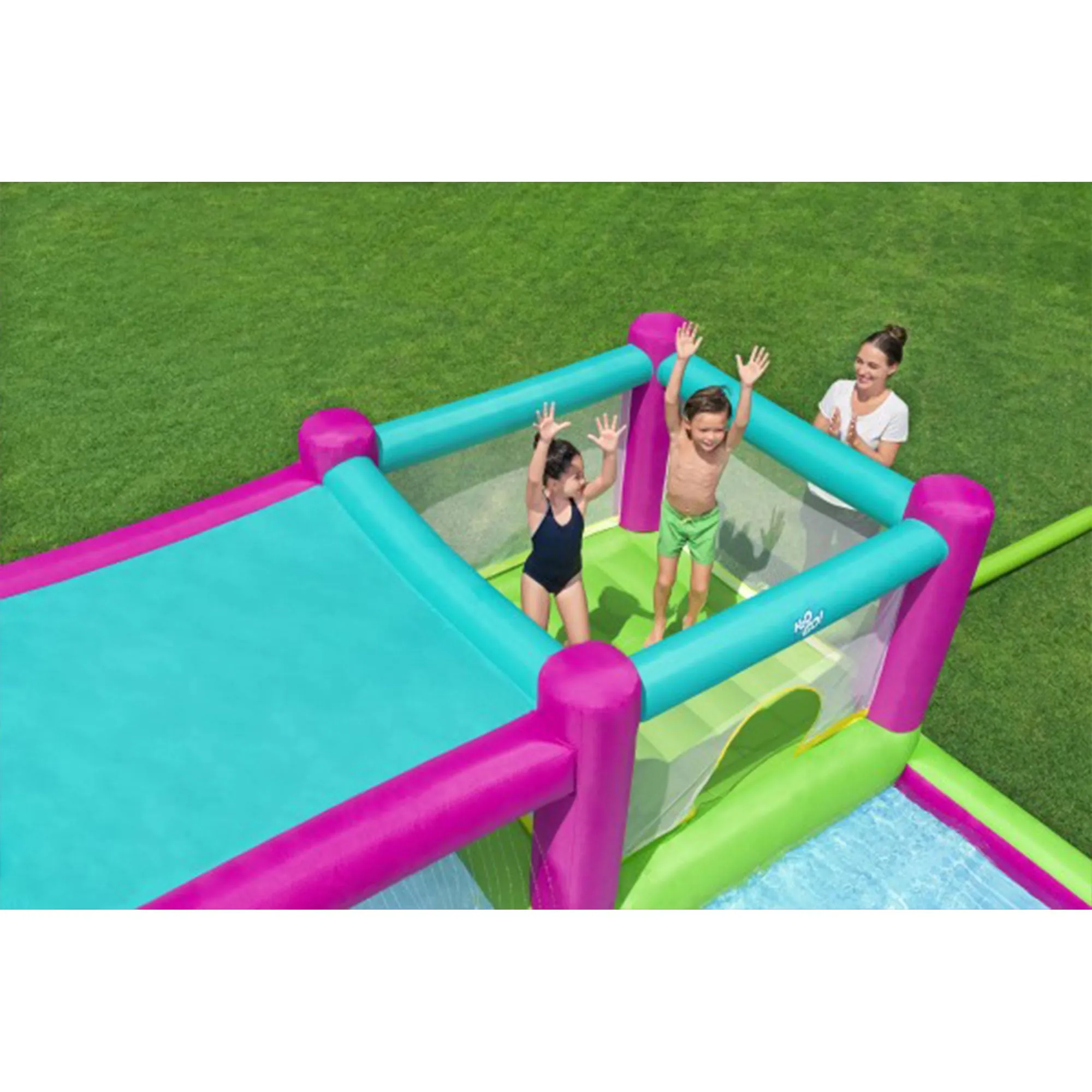 Bestway H2OGO! Bouncin' Bay Kids Inflatable Mega Water Park Outdoor Splash Pool