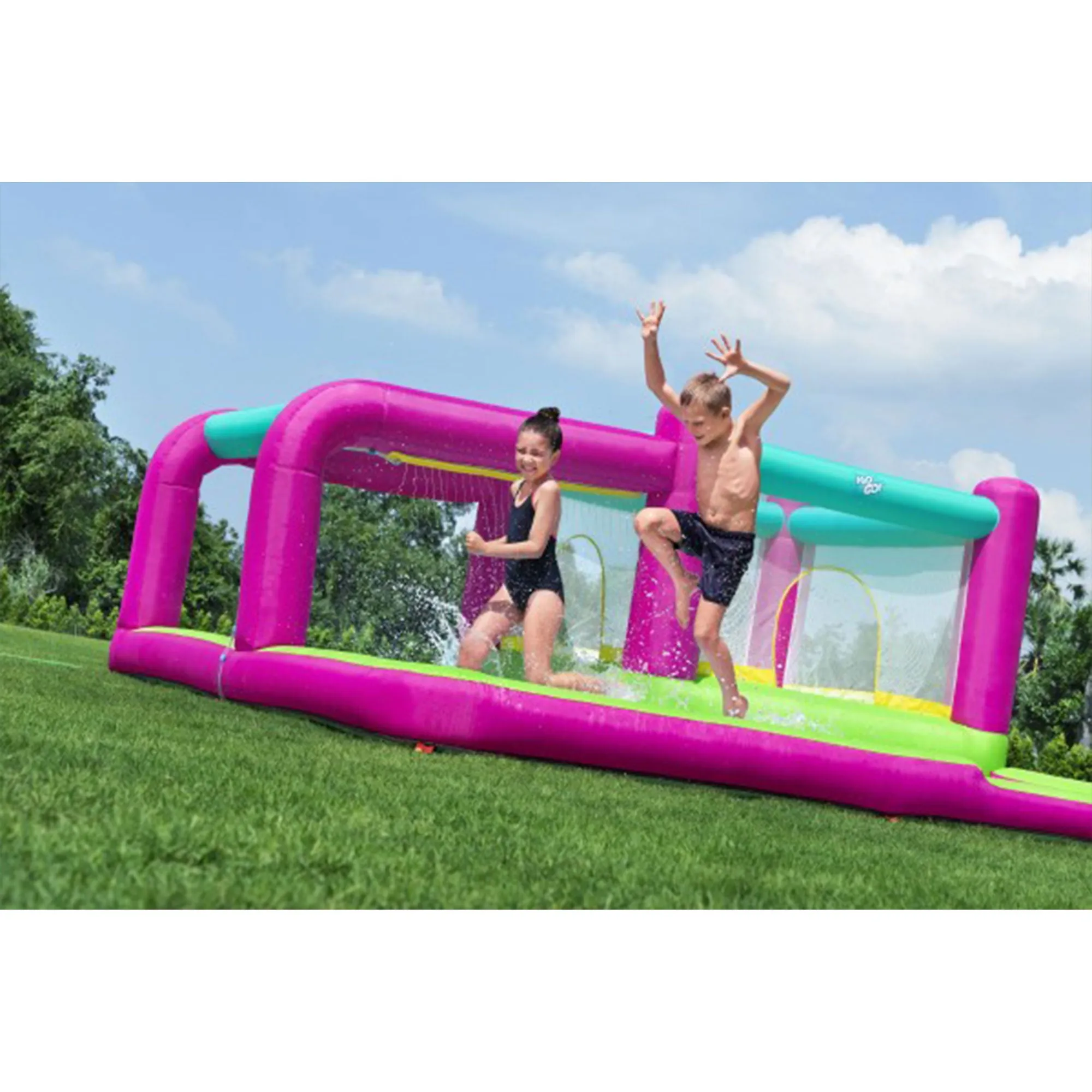 Bestway H2OGO! Bouncin' Bay Kids Inflatable Mega Water Park Outdoor Splash Pool