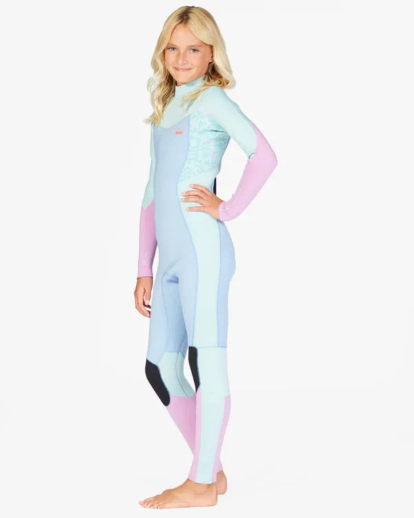 Billabong Girls 6-14 3/2 Synergy Back Zip Steamer Wetsuit