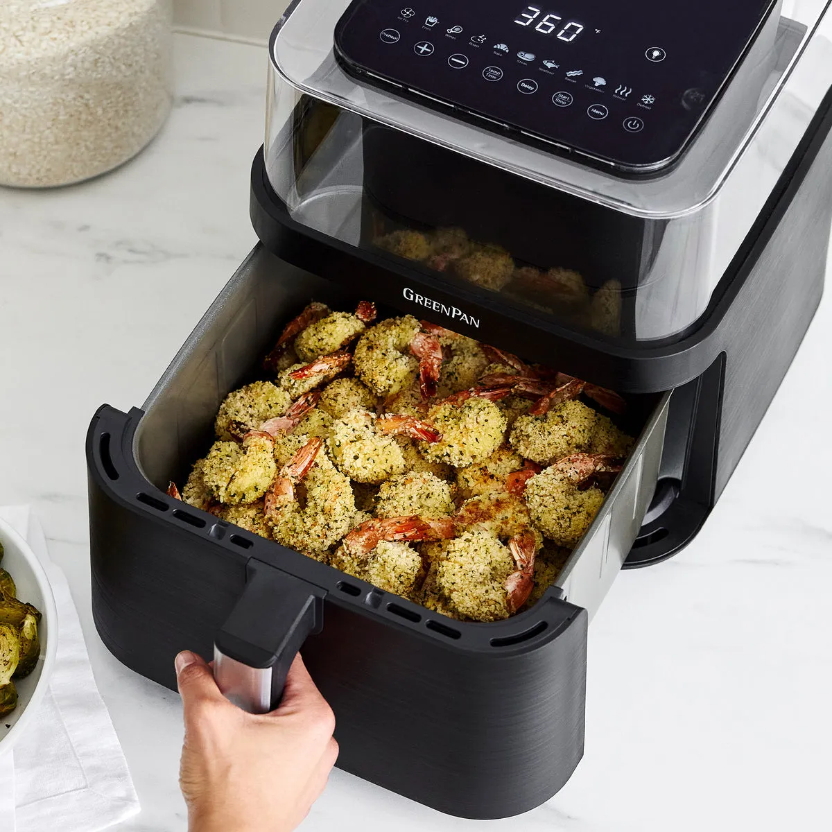 Bistro XL 7-Quart 360° Clear View Air Fryer