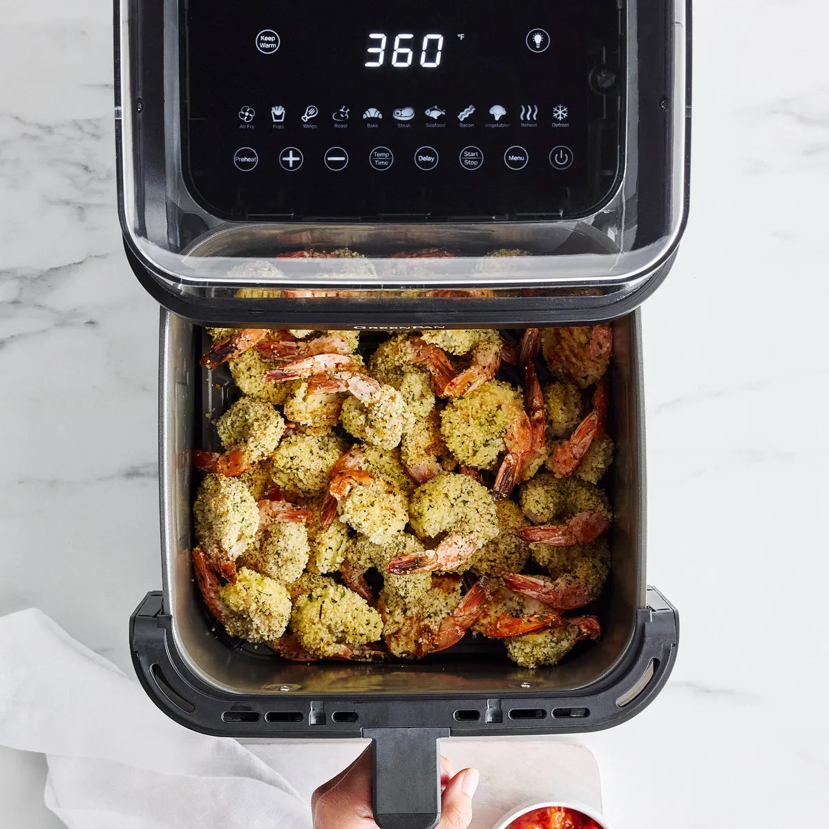 Bistro XL 7-Quart 360° Clear View Air Fryer