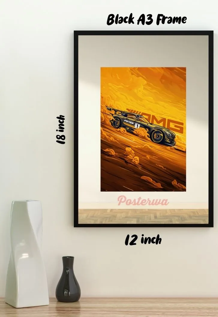 BMW AMG Car Poster