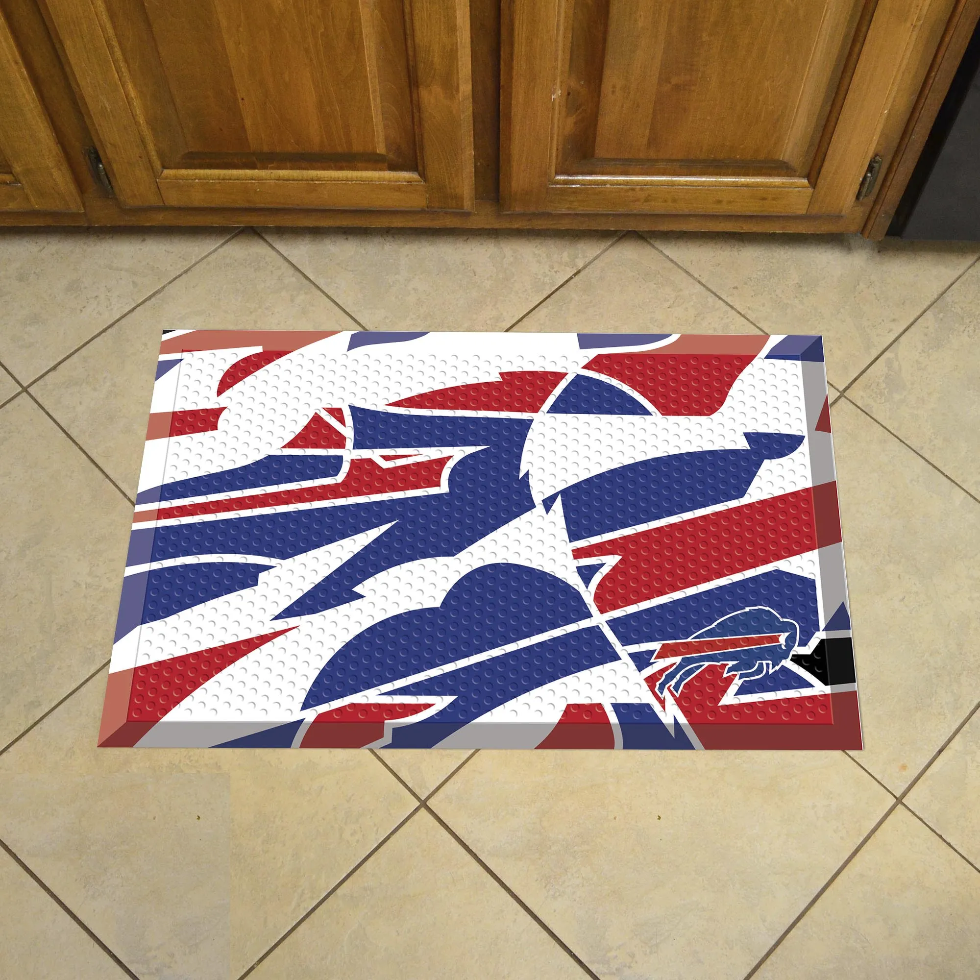 Buffalo Bills Rubber Scraper Door Mat XFIT Design