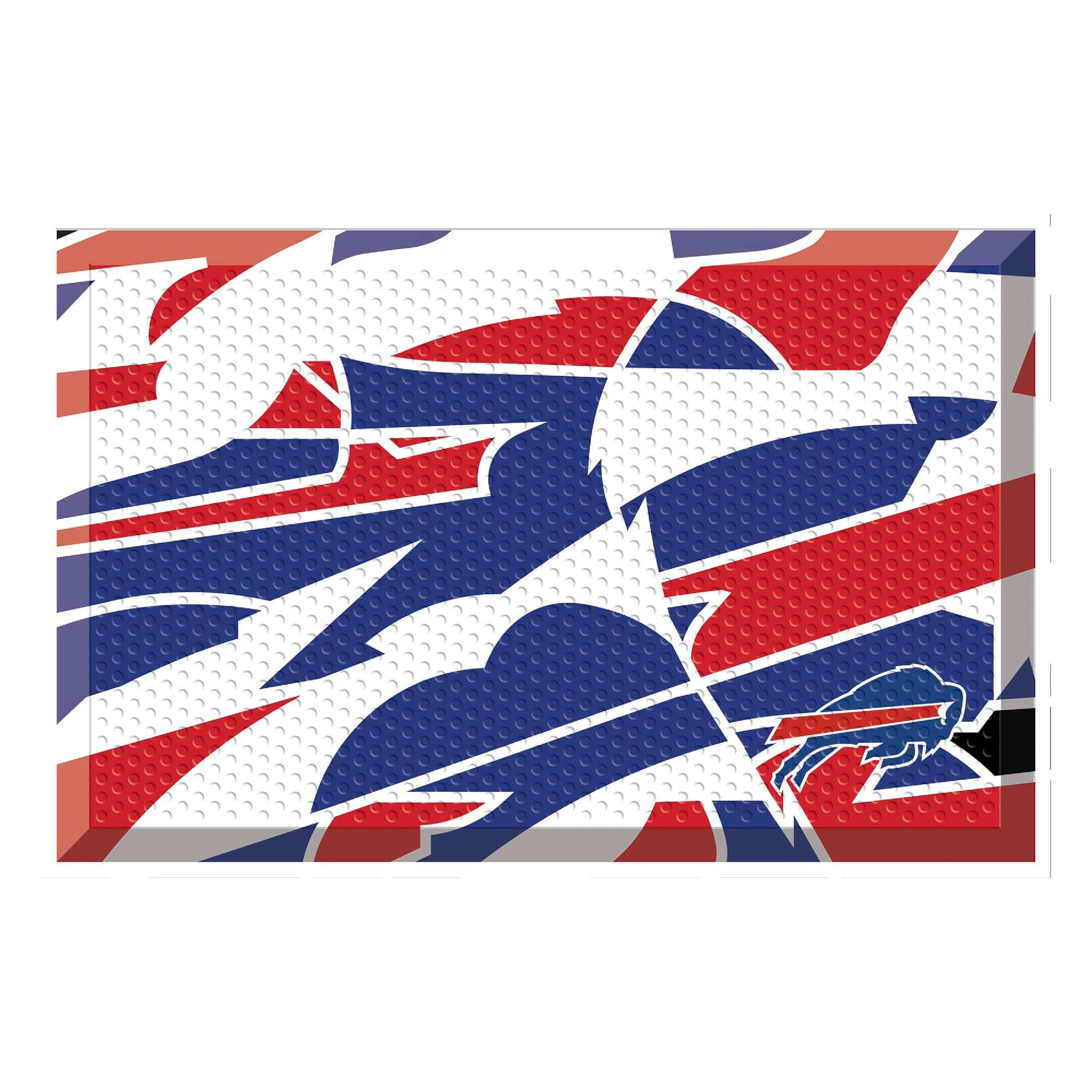 Buffalo Bills Rubber Scraper Door Mat XFIT Design