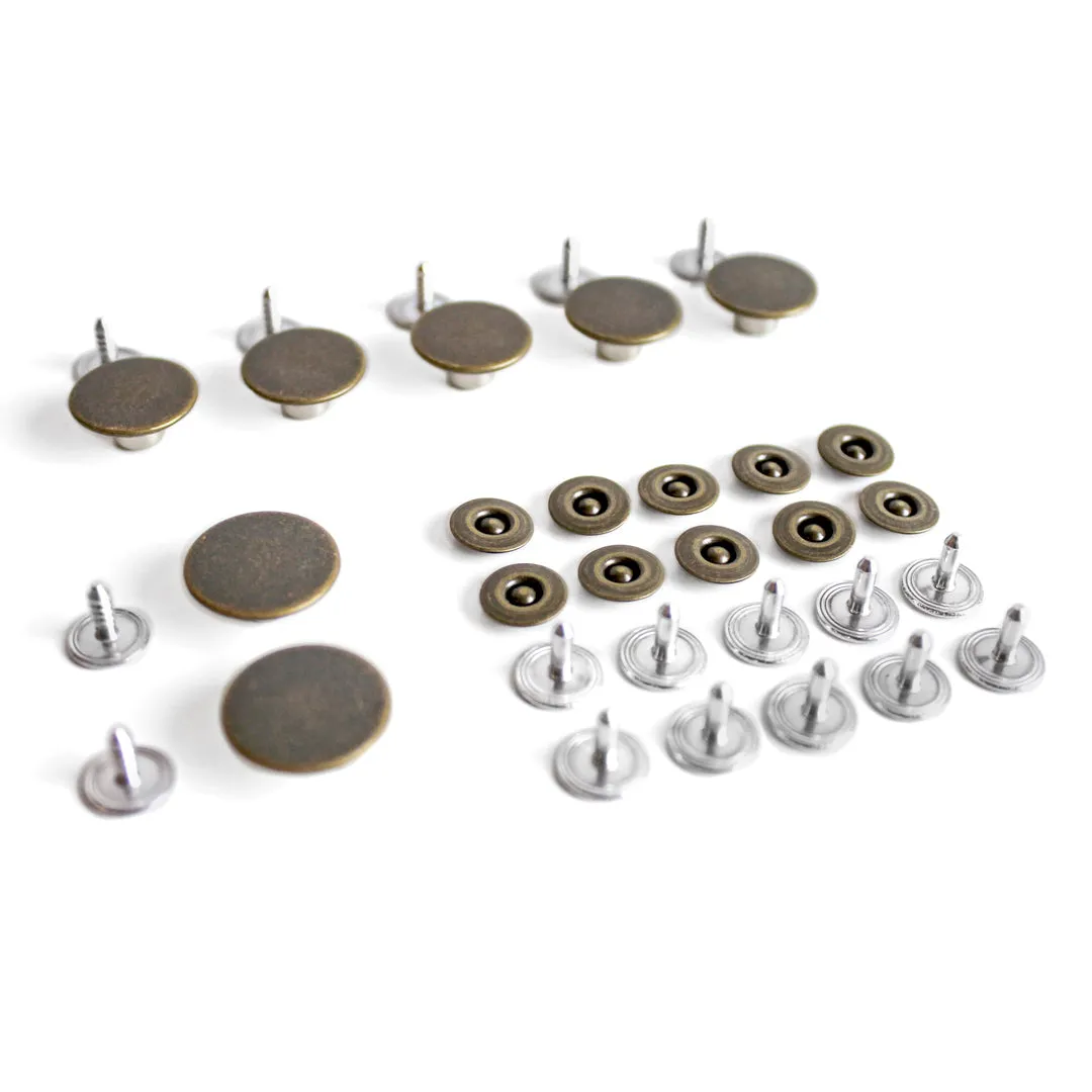 Button Fly Jeans Hardware Kit