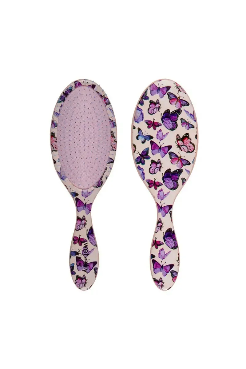 CALA Wet-N-Dry Detangling Hair Brush - Butterflies