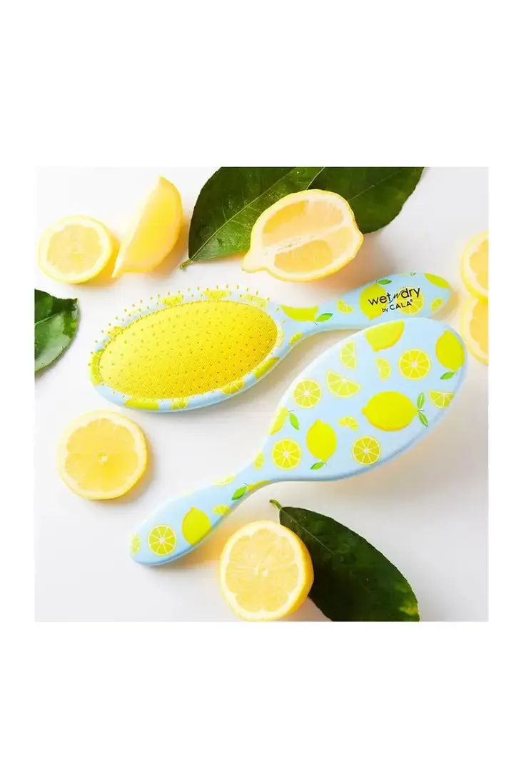 CALA Wet-N-Dry Detangling Hair Brush - Lemons