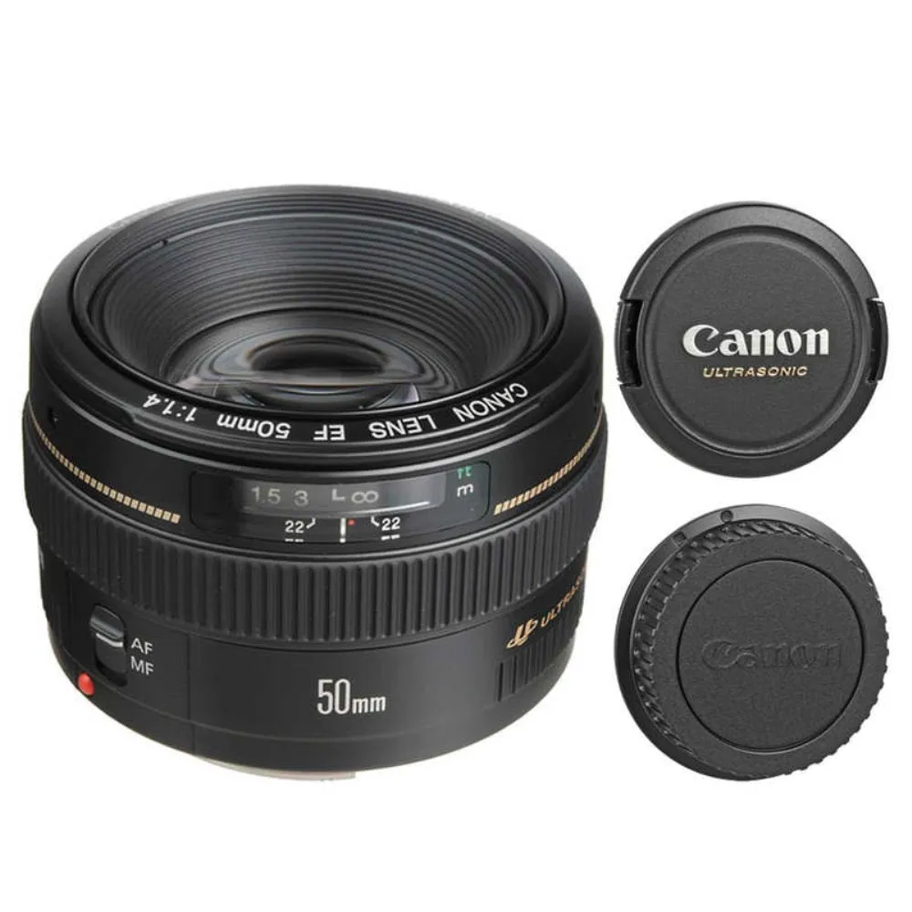 Canon EF 50mm f/1.4 USM Autofocus Lens with Accessories for Canon T6S 80D 70D 6D