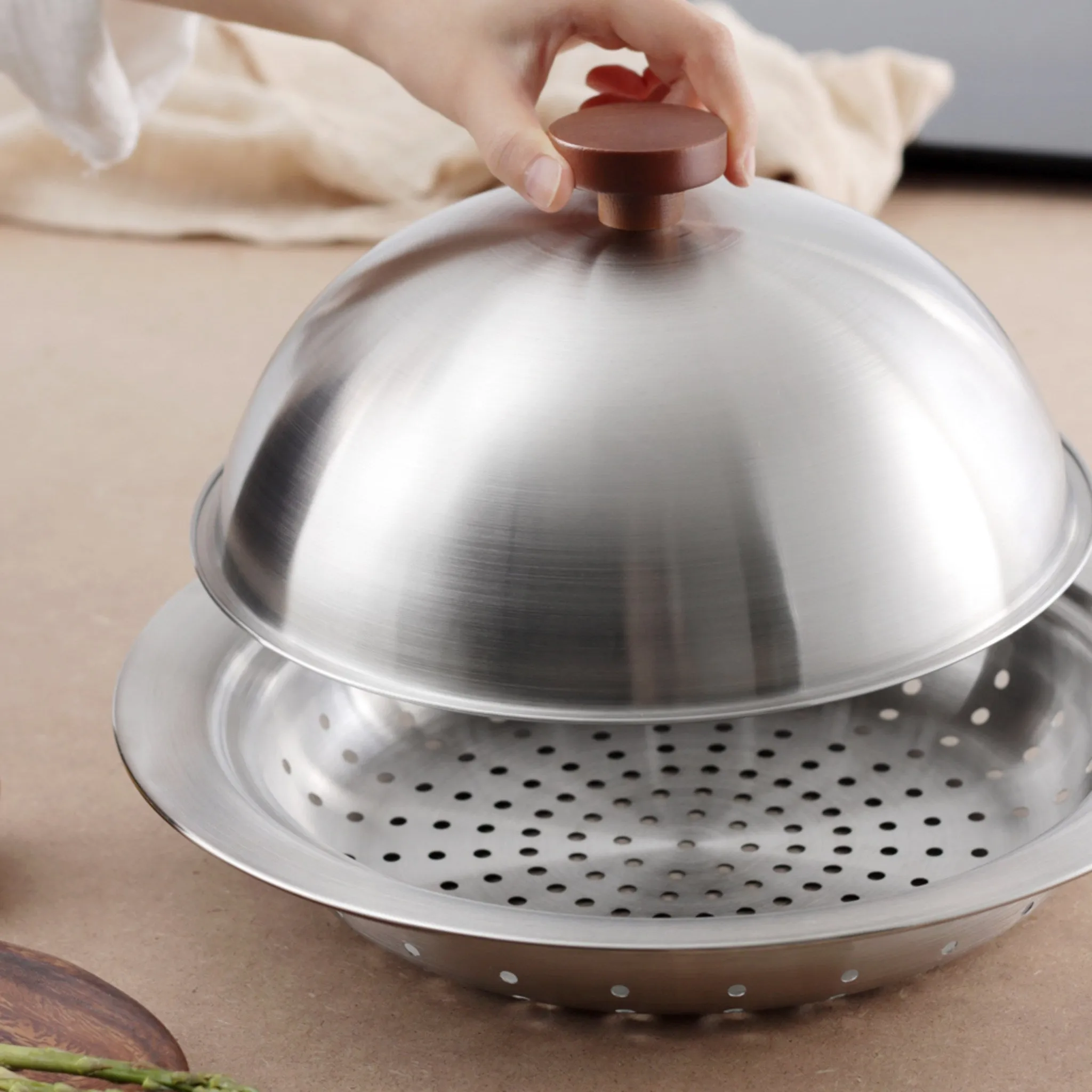 Casaeni Stainless Steel Dome Steamer Set, 28cm - 🏆 #50 - Kitchen Essentials - Best of December