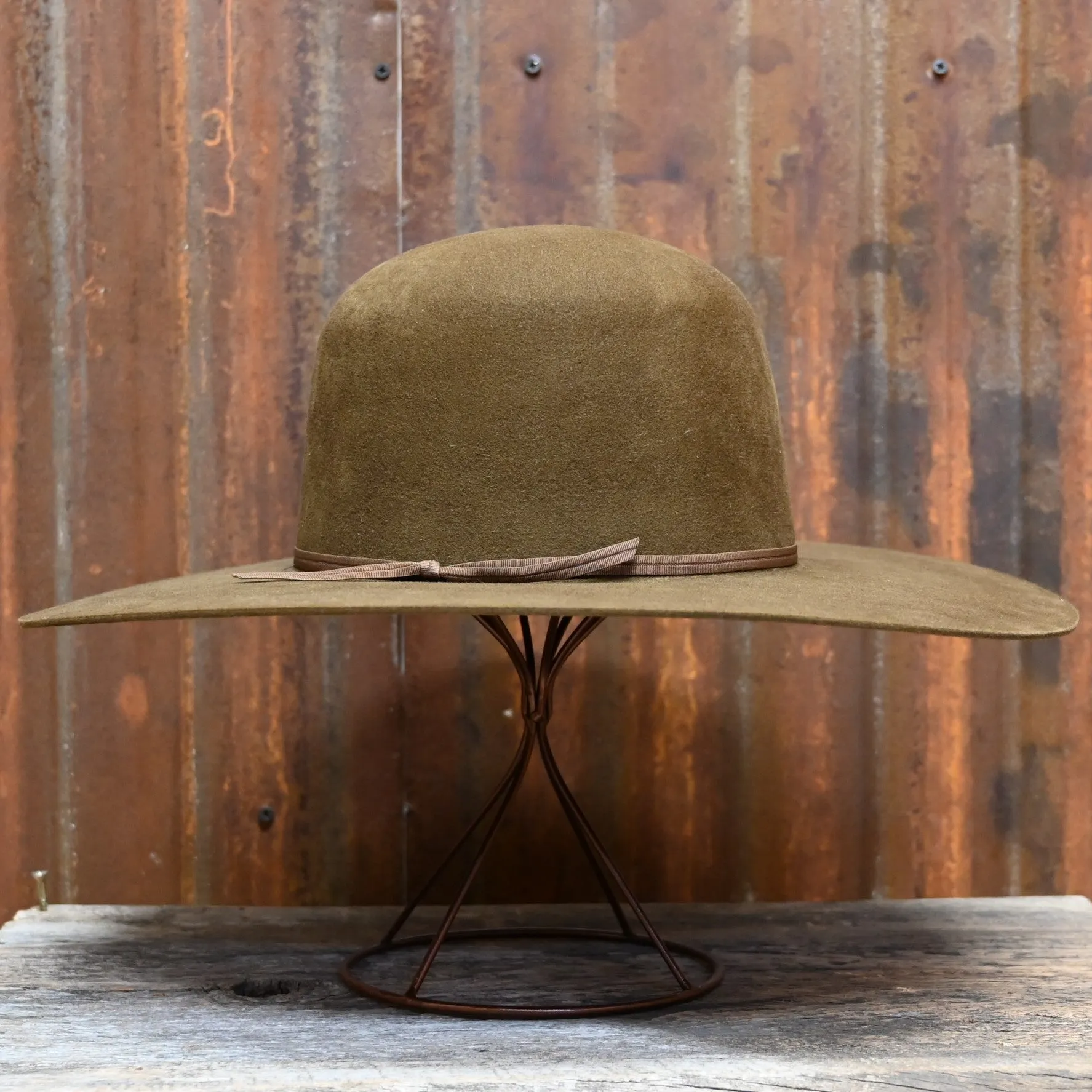 Cofer Hat Company Open Crown 50% Beaver Winchester Felt in Whiskey