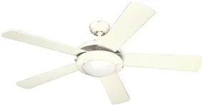 Comet 52 Inch Ceiling Fan, White Finish