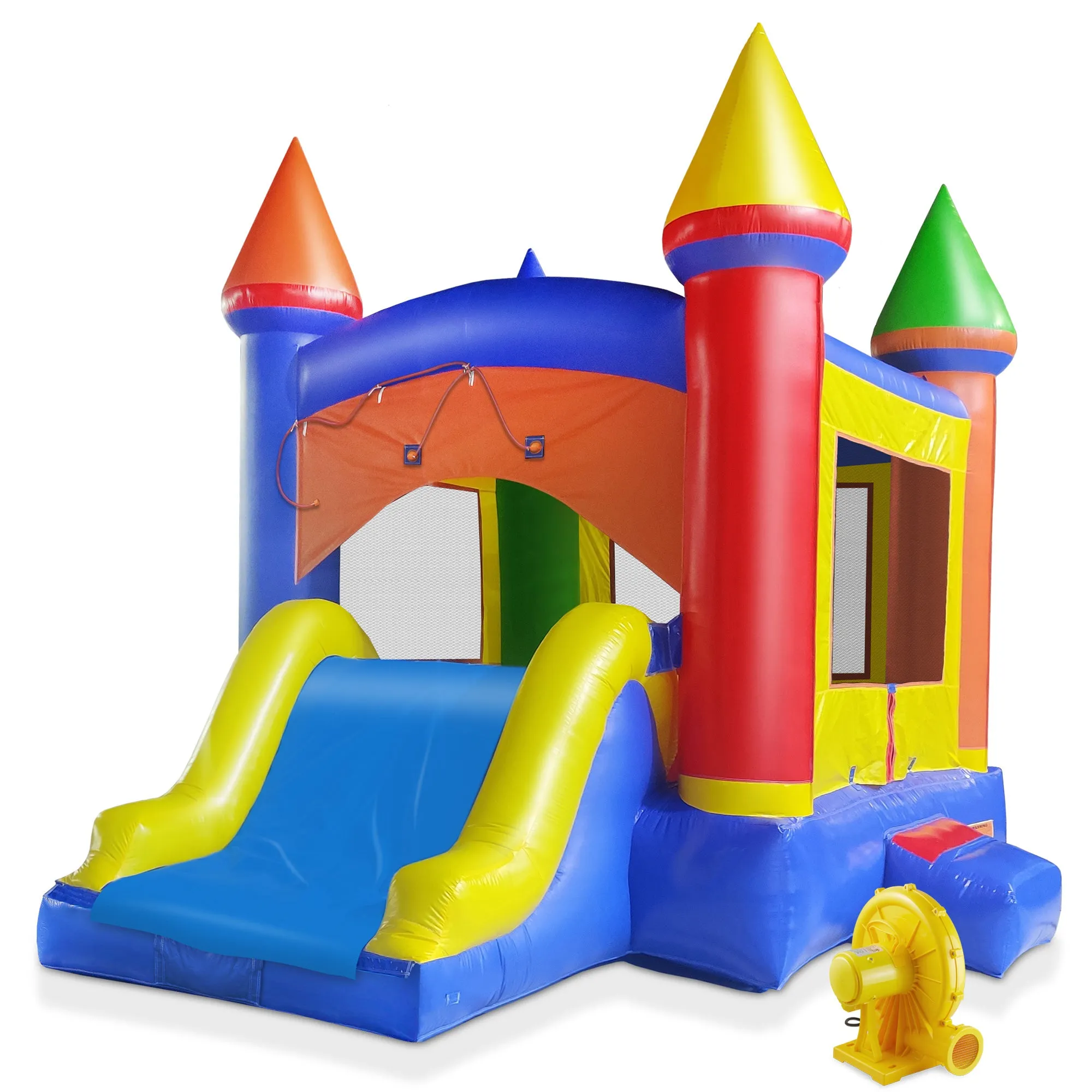 Commercial Inflatable Bounce House with Water Slide and Blower