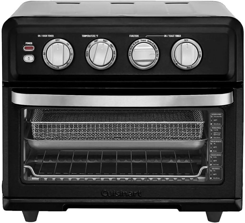 Cuisinart Air Fryer Toaster Oven with Grill, Matte Black - Certified Refurbished