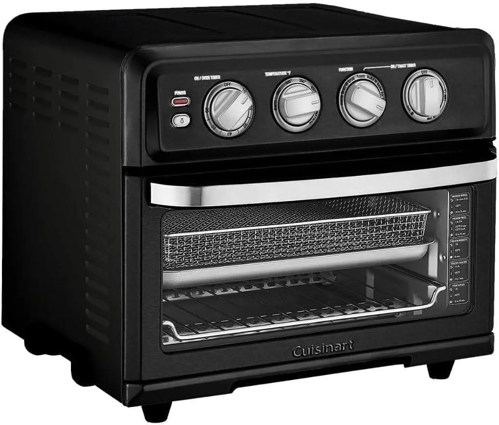 Cuisinart Air Fryer Toaster Oven with Grill, Matte Black - Certified Refurbished