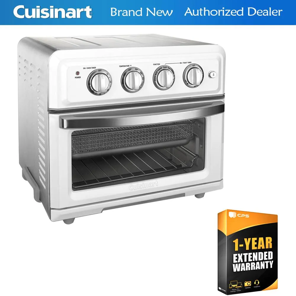 Cuisinart Convection Toaster Oven Air Fryer White   1 Year Extended Warranty