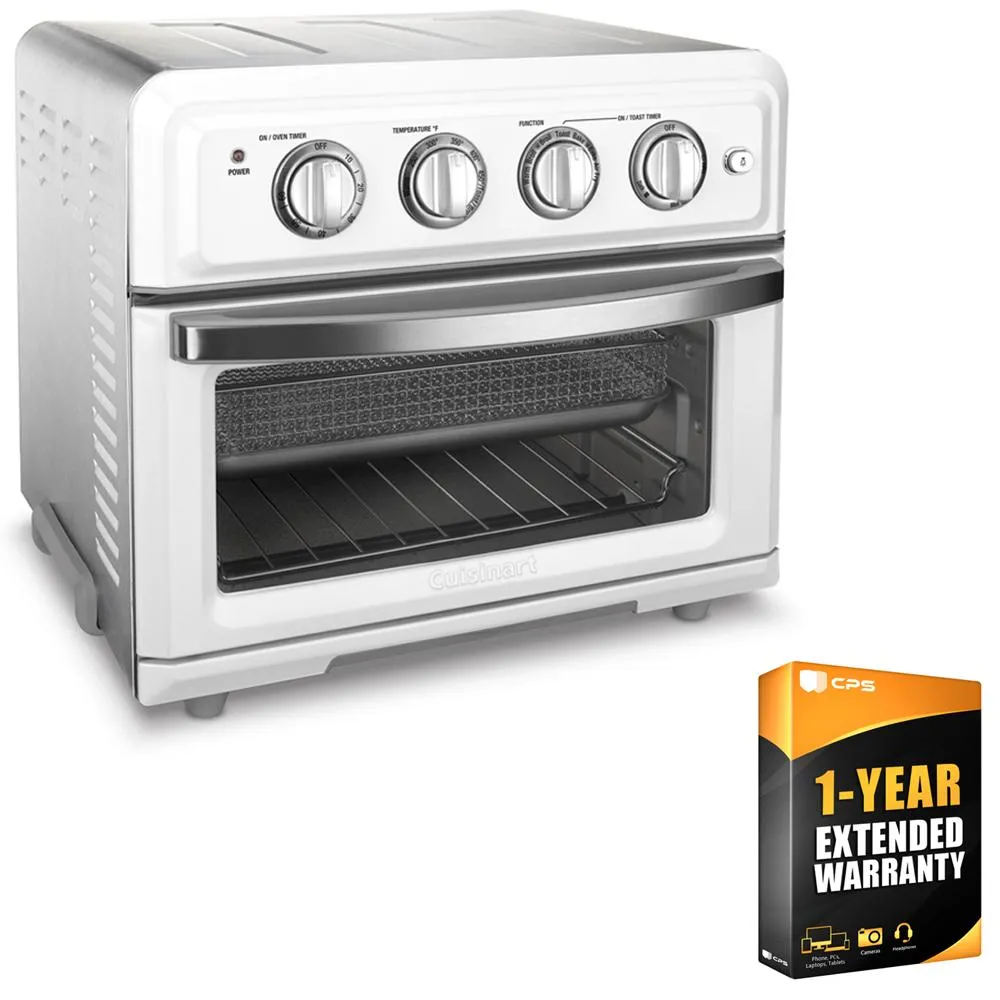 Cuisinart Convection Toaster Oven Air Fryer White   1 Year Extended Warranty