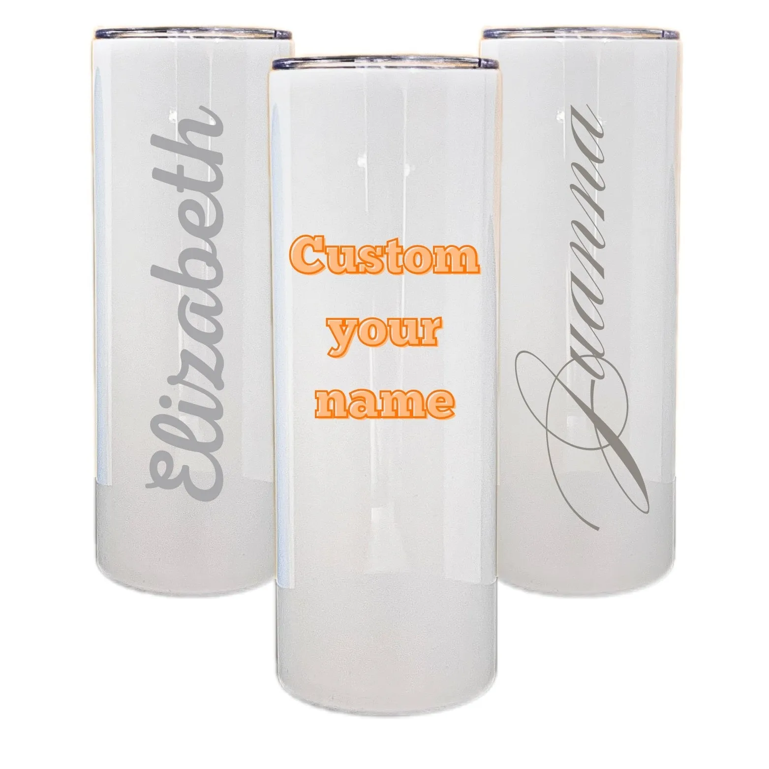 Dashing Nova™ 20oz Skinny Custom Name Tumblers Straw Brush Gift Box