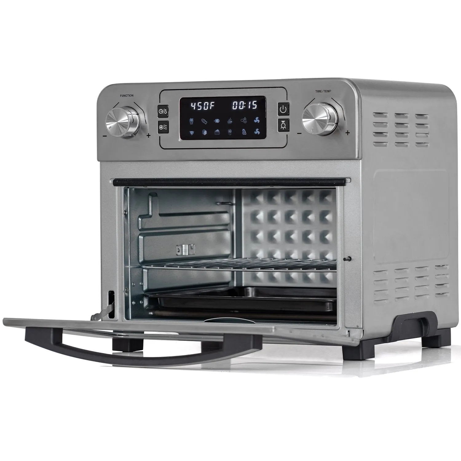 Deco Chef 24QT Stainless Steel Countertop Toaster Air Fryer Oven with Accessories