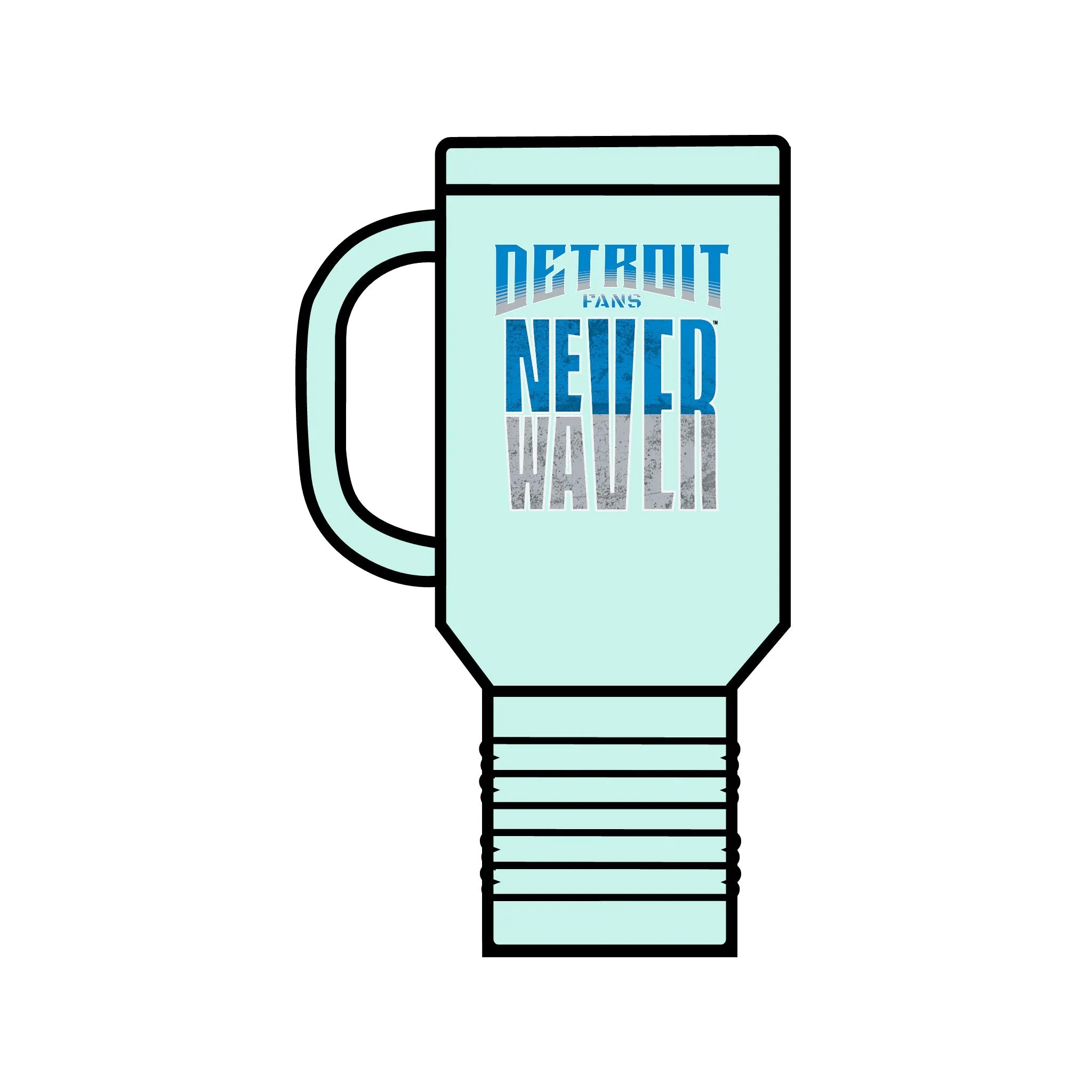 Detroit Fans Never Waver Insulated Travel Mug, 40oz